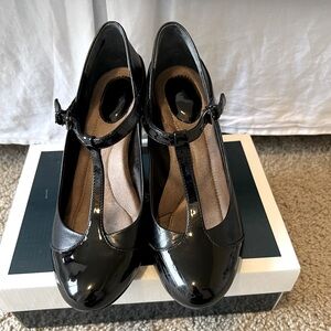 Karen Scott Black Buckle Heels